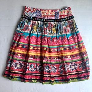 Colorful Patterned Women's Skirt